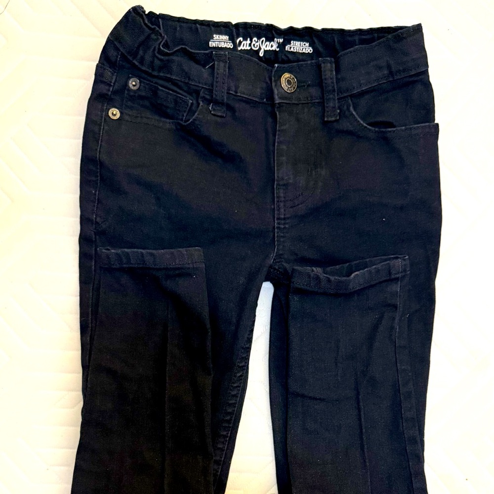 Cat & Jack Kids Black Jeans | Sz 7